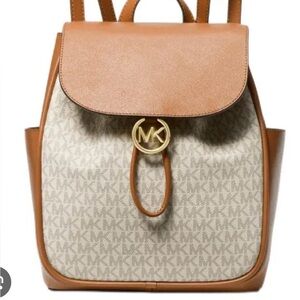 Michael Kors Cheryl Medium Backpack Signature Bag (NWT)